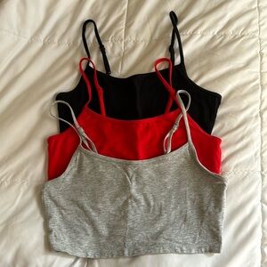 3 Aerie Crop Camis